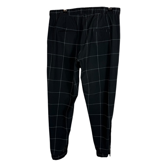 Albion Fit Jetsetter Joggers Black Windowpane Athleisure Travel Sz S - Picture 6 of 6